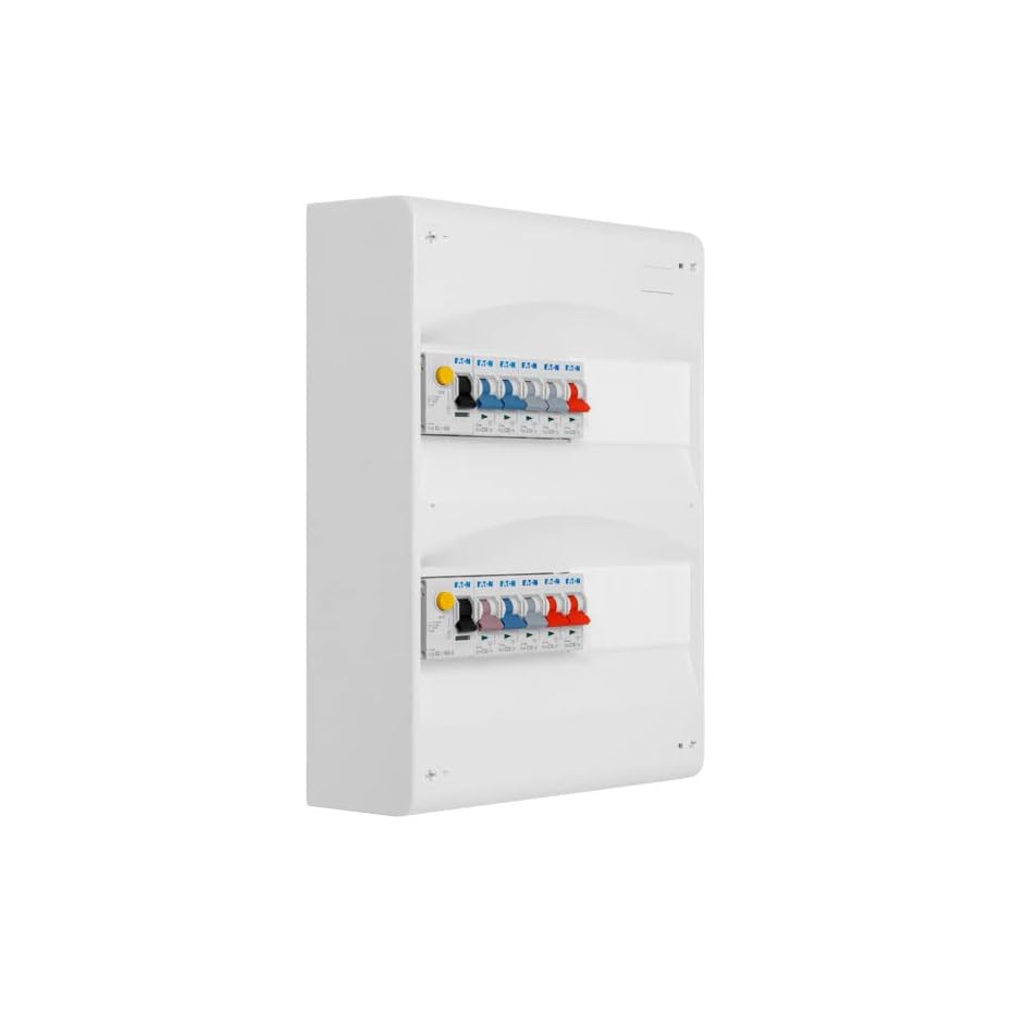 eaton tableau 2 rangées pré équipé 2 inter. diff. 63a + 10 disjoncteurs