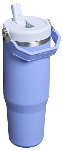 Stanley IceFlow 2.0 Flip Straw Tumbler with Deal with 30 oz | Twist On Lid and Flip Up Straw | Leak Resistant Water Bottle | Insulated Stainless Metal | BPA-Free | Hydrangea - Image 3