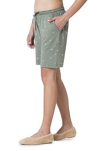 Women's Lounge Allover Print Lounge Shorts - Modal Cotton - Functional Pocket, Superior Drape -Available in Pack of 1 & 2