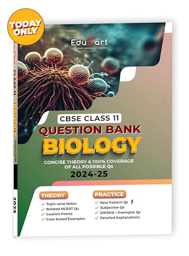 Educart CBSE Question Bank Class 11 Biology 2024-25 (For 2025 Board Exams)