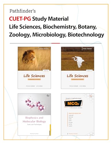 CUET-PG Life Sciences, Microbiology, Biotechnology, Biochemistry, Botany, Zoology etc
