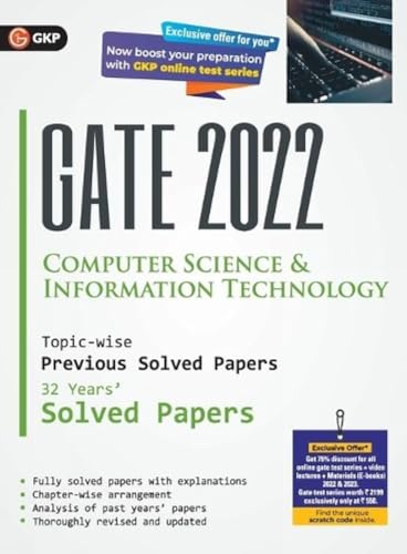 GATE 2022 Computer Science and Information Technology - 32 Years Topic wise Previous Solved Papers