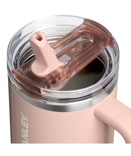 Stanley Quencher ProTour Flip Straw Tumbler with Leakproof Lid 40 oz | Constructed-In Straw and Deal with | Cup Holder Suitable for Journey | Insulated Stainless Metal Cup | BPA-Free | Peach Whip Gloss - Image 4