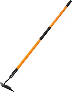 Garden Hoe Tool, Heavy Duty Hoe Garden Tool, Garden Hoe for Weeding with Long Fiberglass Handle, 58 Inches