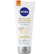 NIVEA Skin Firming and Anti Wrinkle Neck and Chest Cream, 24-Hour Moisturizing Body Cream Reduces...
