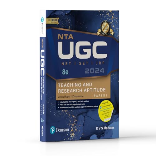 NTA UGC NET '24 Paper 1 By Kvs Madaan|Teaching And Research Aptitude Net/Set/Jrf|Includes 2023 Paper (2 Sets) & 23 Years Chapter Wise Solved Previous Year Questions|Includes 2600+ Questions