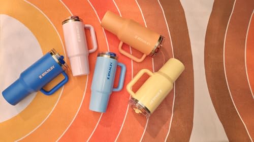 Stanley Quencher ProTour Flip Straw Tumbler with Leakproof Lid 40 oz | Constructed-In Straw and Deal with | Cup Holder Suitable for Journey | Insulated Stainless Metal Cup | BPA-Free | Peach Whip Gloss - Image 5