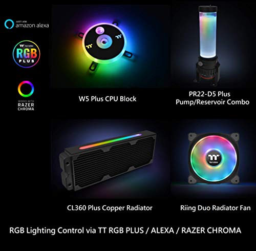 Thermaltake Vesijahutus Pacific CL360 Plus RGB-Radiator - 360mm (CL
