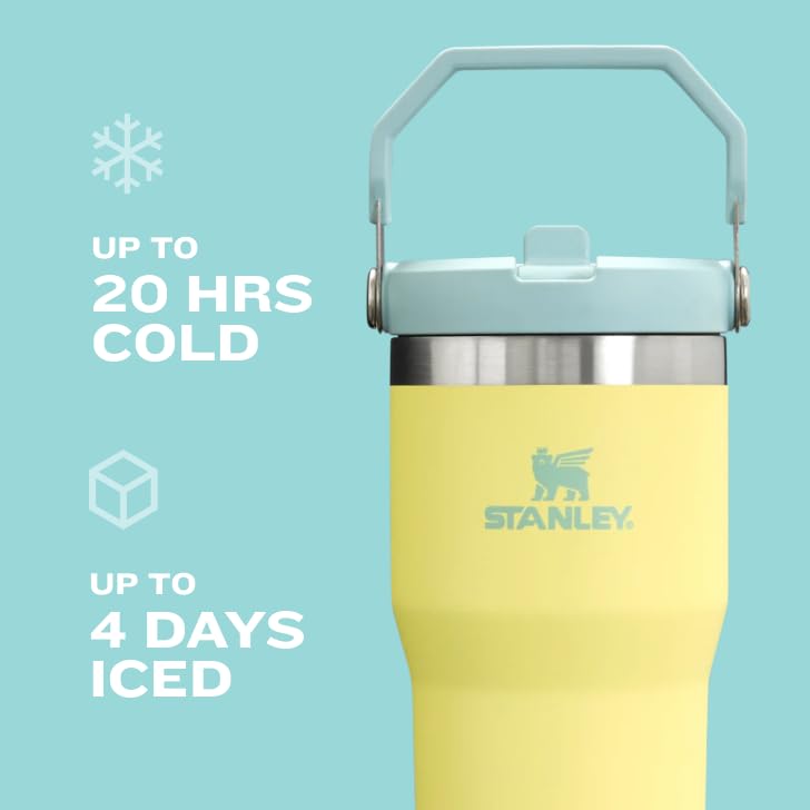 Stanley IceFlow 2.0 Flip Straw Tumbler with Deal with 30 oz | Twist On Lid and Flip Up Straw | Leak Resistant Water Bottle | Insulated Stainless Metal | BPA-Free | Hydrangea - Image 6