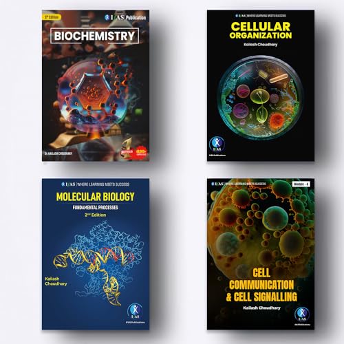 Biochemistry, Cell Biology, Molecular biology, Cell Signaling Book Theory book Combo Set (4 Books)- Best Life Science books Material For B.Sc,M.Sc,CSIR UGC NET, GATE, DBT,ICMR,CUET,IIT JAM by KC Sir