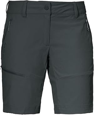  Outdoor Damen Shorts.  Kurze Wanderhose aus  elastischem Stoff mit optimaler Passform