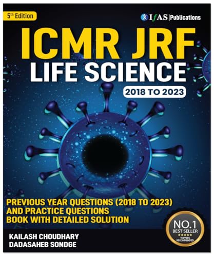 DHR-ICMR Biomedical Research Eligibility Test (BRET) | NON-MEDICAL FELLOWSHIP FOR PH.D 2024- Topic-wise sorted Previous Year solved papers | Best Book for DHR-ICMR Life Science Exam-IFAS Publications