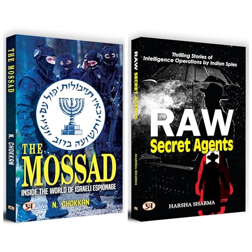 The Mossad: Israeli Espionage + Raw Secret Agents: Indian Spies | Set of 2 Books