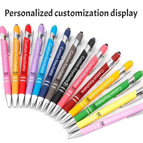 Custom Pens in Bulk, Personalized Engraved Pen with Name, Logo, or Text, Stylus Tip for Touchscreen, Smooth Black Ink, Promotional Business Pens for Marketing, Events, Gifts – Image 4