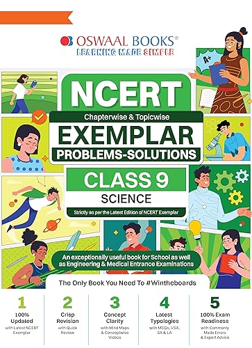Oswaal NCERT Exemplar (Problems - Solutions) Class 9 Science Book For 2024 Exam