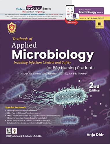 Textbook of Applied Microbiology including Infection Control & Safety for BSc Nursing Students, 2/ed (PB 2023) [Paperback] Anju Dhir