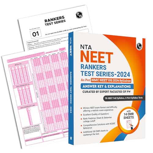 PW NTA NEET Rankers Test Series - 2024 Based on the New Syllabus by NMC | 10 Full Syllabus + 4 Part Syllabus (Class 11th & 12th) | OMR Sheet, Detailed Solutions, Rank Predictor, State-wise College Cut-off