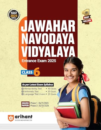 Jawahar Navodaya Vidyalaya Class 6 Guide for Exam 2025 Paperback