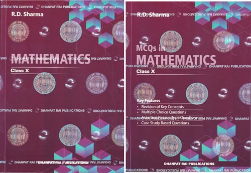 Mathematics class 10th and MCQs - by R.D. Sharma (2024-25 Examination)