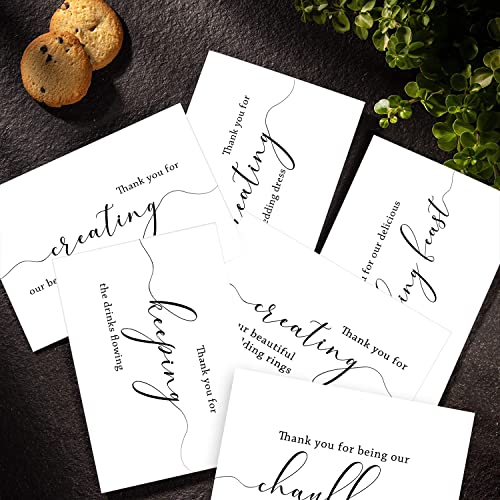 Spercy 18 Wedding Vendor Thank You Cads, Card for Wedding Photographer, Wedding Planner Card, Card For Florist, Band, Officiant, Hair Stylist – Image 8