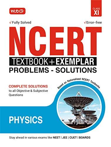 MTG NCERT Textbook + Exemplar Problem Solutions Class 11 Physics | Complete Solutions to All Objective & Subjective Questions