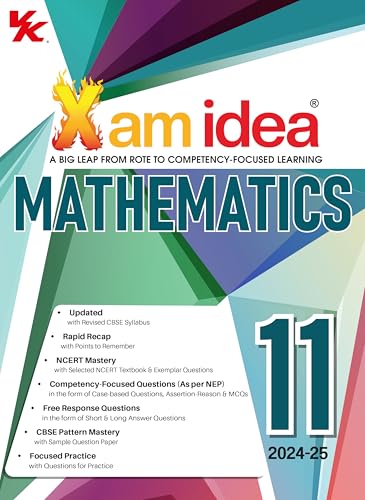 Xam idea Mathematics Class 11 Book | CBSE Board | Chapterwise Question Bank | Based on Revised CBSE Syllabus | NCERT Questions Included | 2024-25 Exam