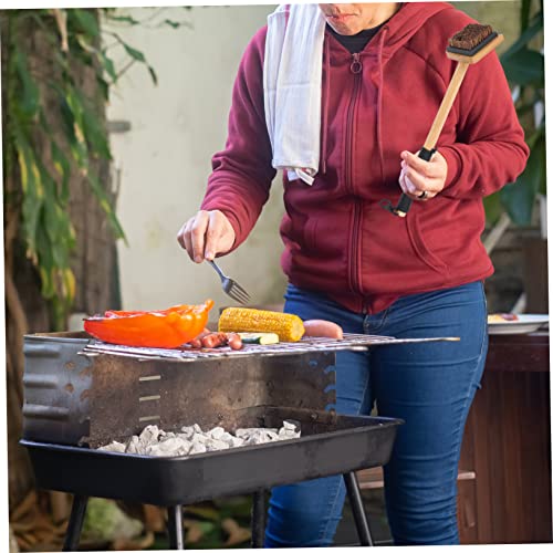 OFFSCH 1pc Cleaning Brush with Removable Handle Grill Rack Cleaner for Safe Barbecue Maintenance Lightweight Durable Design for All Grill - Image 6