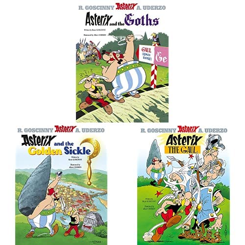 Asterix And The Goths: Album 3+Asterix And The Golden Sickle: Album 2+Asterix The Gaul: Album 1 (Set Of 3 Books)