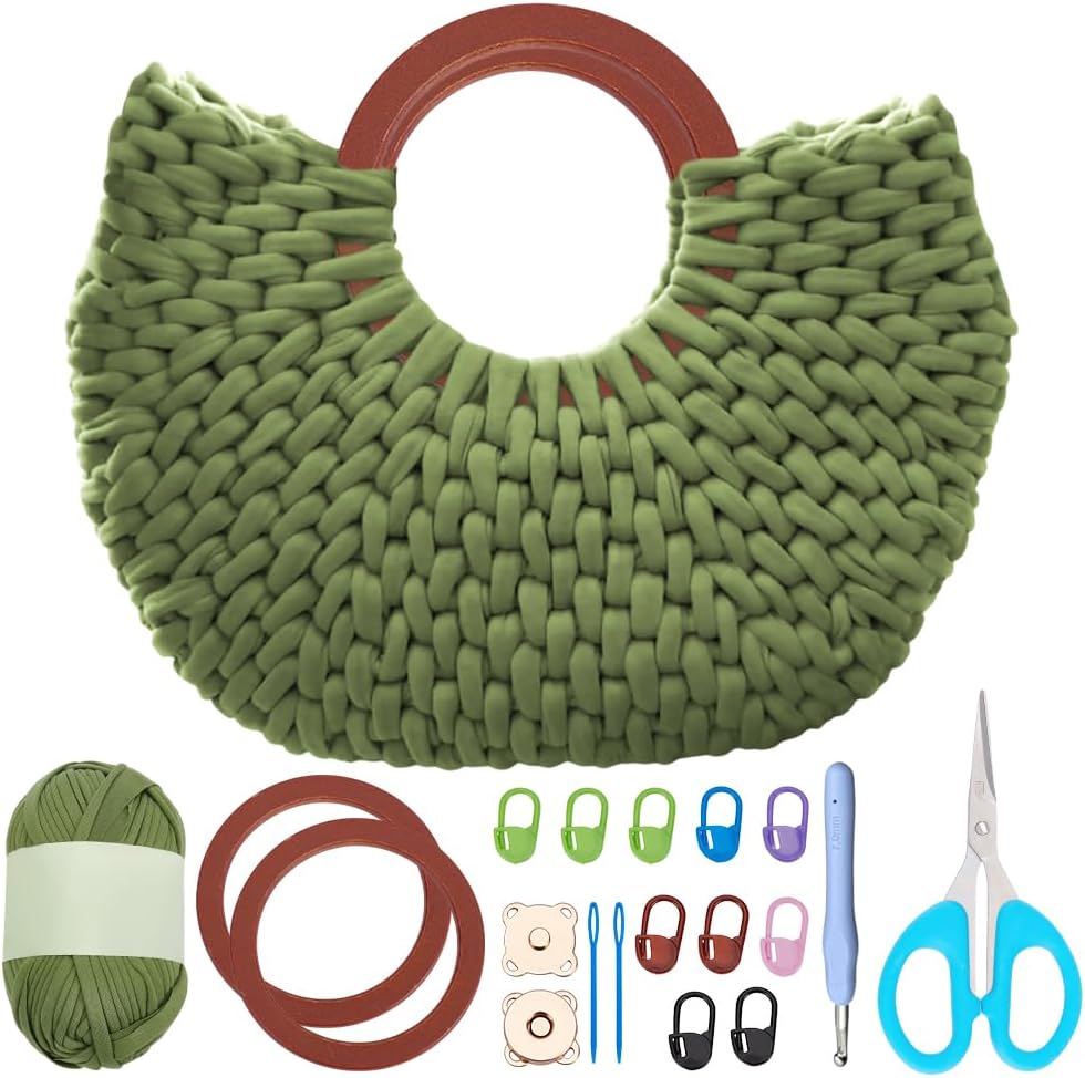 kit sac crochet anse, corde matériel 