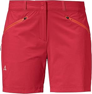 Damen Outdoor Shorts, bequem und strapazierfähig. Mit 4-Wege-Stretch und praktischen Zip-Taschen
