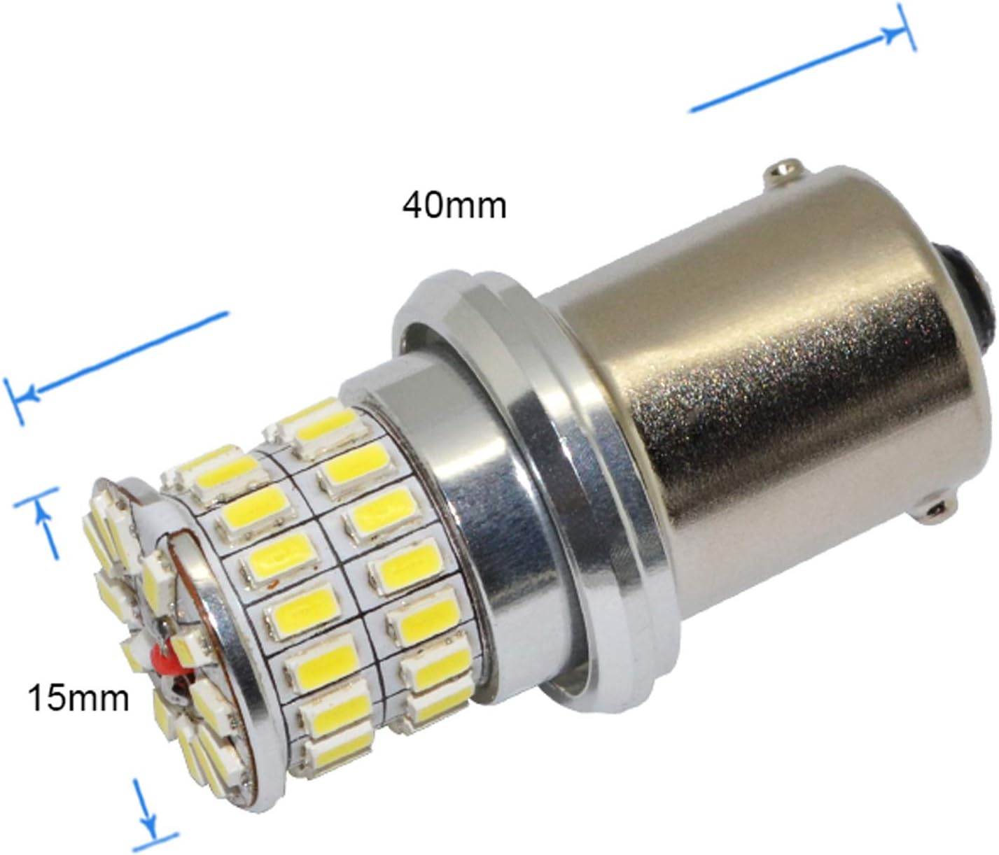 ARH P21W Cold White 50 SMD LED Bulbs