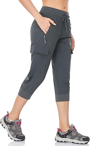  Damen  ¾  Cargo Wanderhose. Hervorragender UV-Schutz und hoch wasserabweisend