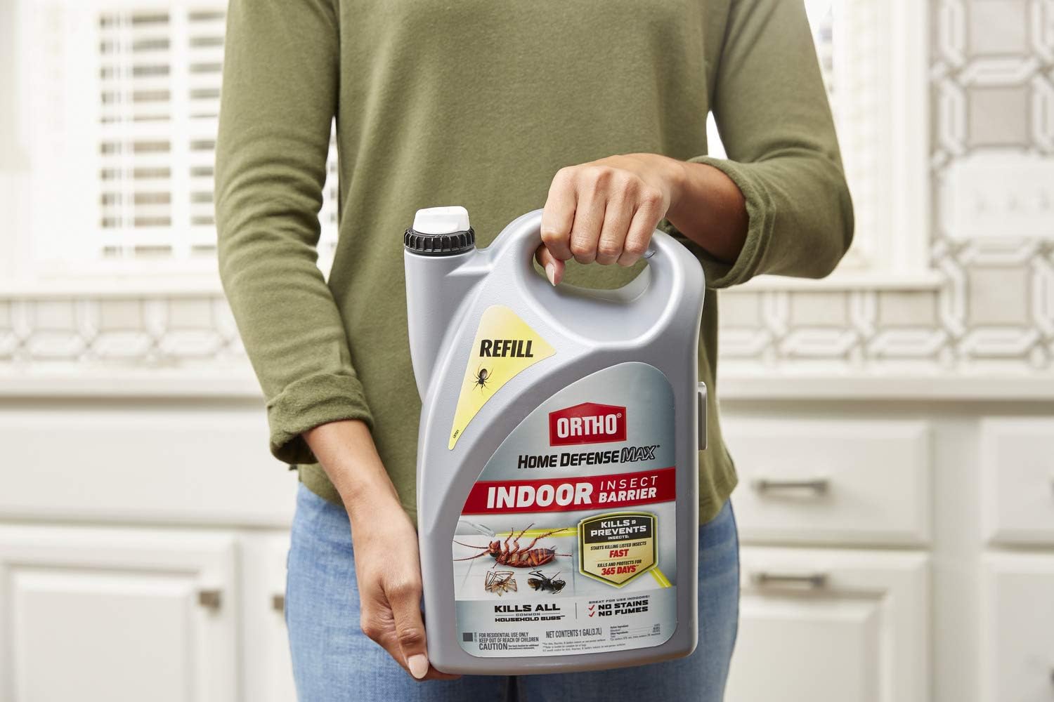 Refill, Starts Killing Ants, Roaches, Spiders, Fleas and Ticks Fast, Use for Indoor Pest Control,