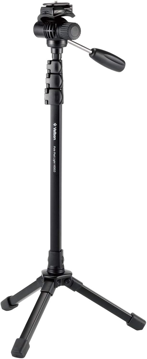 一脚 自立脚 自立式一脚 ハイアングル 撮影 伸縮式 開脚角度 安定性 卓上三脚 スリック 217122 ブラック 耐荷重1kg 一脚兼簡易三脚 10%OFFクーポン対象即配(SB) スタンドポッド7 SLIK スリック 一