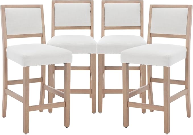 Kmax Counter Stool, 26 Inch Bar Stools Set of 4