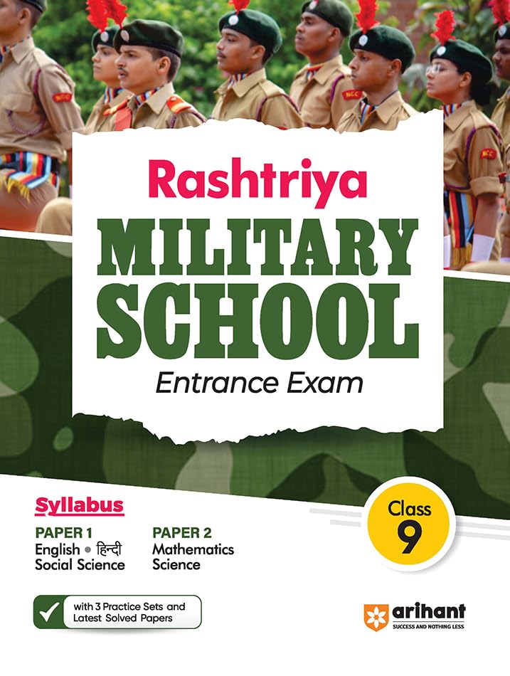 Arihant Rashtriya Military School Entrance Exam Book for Class 9