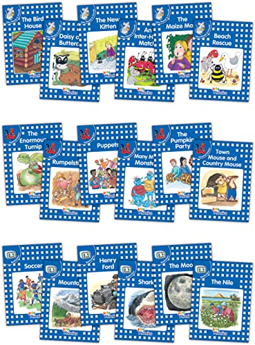 Jolly Readers Level 4 Complete Set: In Precursive Letters (British English edition) (Blue Level 4)