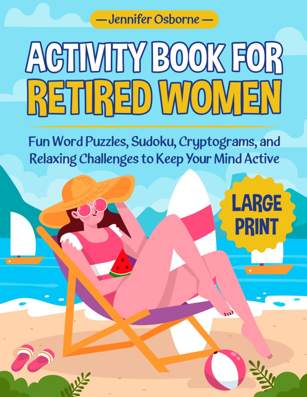 Activity Book for retired women Cover