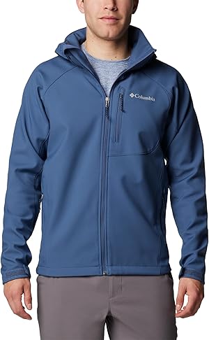  Herren Softshell Outdoorjacke. Ideal für regnerisches Wetter