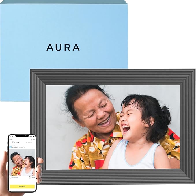 Aura Carver 10.1" WiFi Digital Picture Frame | The Best Digital Frame for Gifting