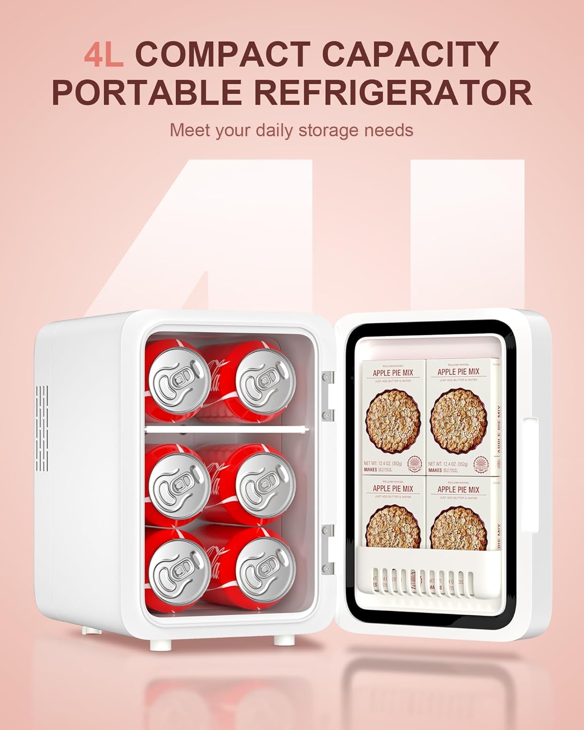 Skincare Fridge With Dimmable LED