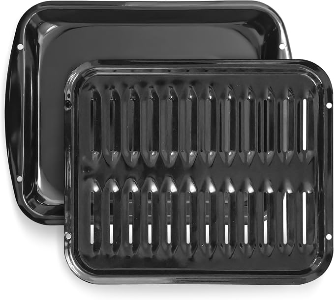 Broiler Pan for Oven Nonstick Porcelain Coated