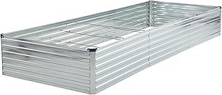Foxlang 12x4x1.5ft Galvanized Raised Garden Bed