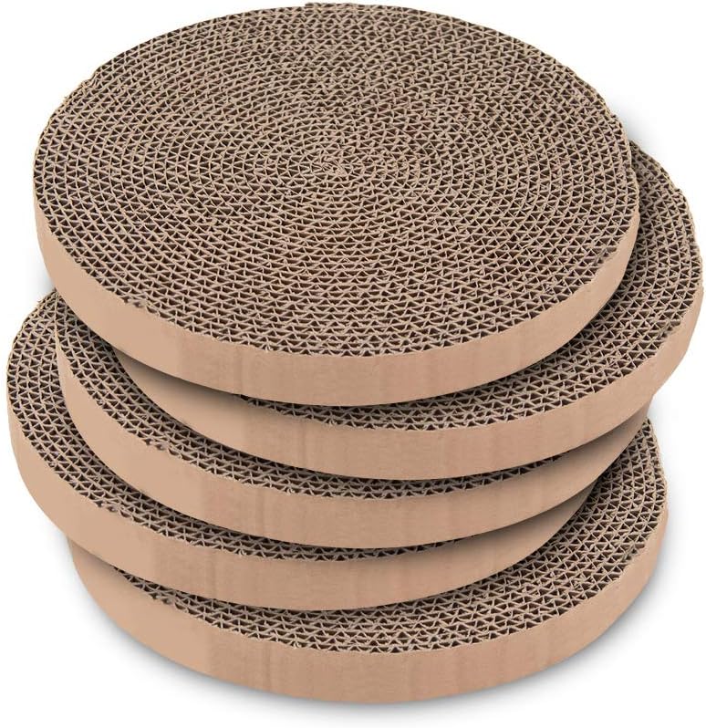 Cat Scratcher Pads Refill Round Scratching Board Best Pet Supplies Pack Of  New