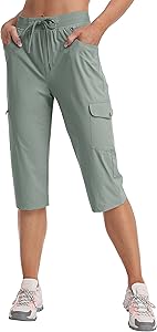Damen Cargohose zum Wandern. Capri Sommer Wanderhose, atmungsaktives und leichtes Nylongewebe