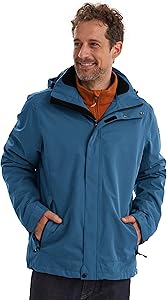 Herren Funktionsjacke mit regulierbarer, abzippbarer Kapuze