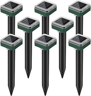 Solar Powered Ultrasonic Mole Repellent Stakes