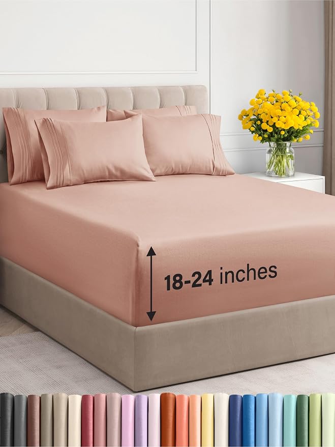 Extra Deep King Sheet Set - Mauve