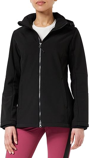 Leichte Damen Wanderjacke mit abnehmbarer Kapuze