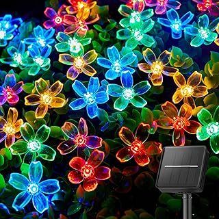 Brightown 60 LED Cherry Blossom Solar Lights for Patios and Gardens